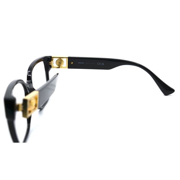 NEW VERSACE VE3329B GB1 BLACK AUTHENTIC EYEGLASSES FRAME - Picture 10 of 16